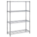 Adjustable Wire Shelving Unit, 140 cm Tall Chrome