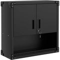 Wall-Mounted Lockable Steel Cabinet with Adjustable Shelves