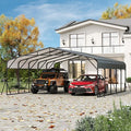 6.1 x 7.6 m Steel Roof Carport with Base