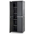 Tall Two-Door Storage Cabinet with Adjustable Shelves