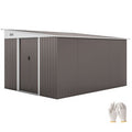 Metal Garden Storage Shed with Lockable Double Doors