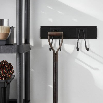 Long Dual-Prong Wall Hook for Garage Tools