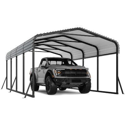 3.7 x 6.1 m Steel Roof Carport for SUVs