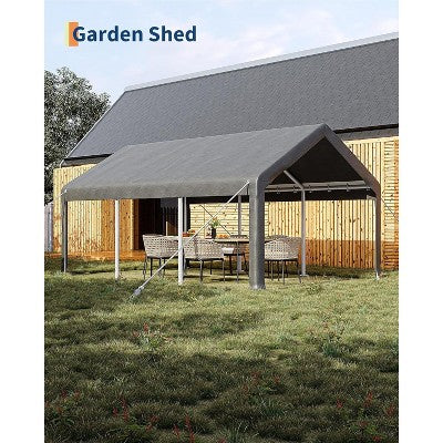 3.7 x 6 m Heavy-Duty Carport with Sidewalls