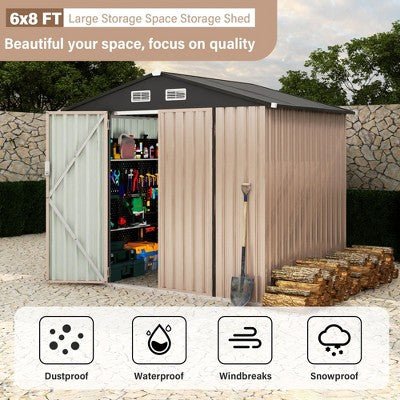 Weather-Ready Outdoor Storage Shed, 2.4 x 1.8 m
