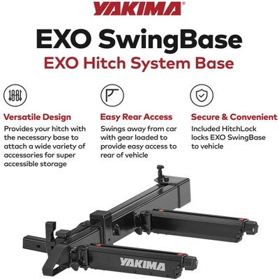 Swing-Away Hitch Base Rack with Locks and Accessory Arm