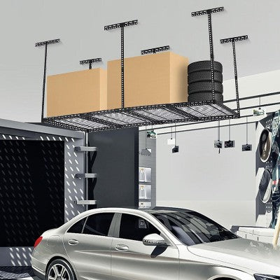 Ceiling-Mounted Overhead Storage Rack, 2.4 x 1.2 m