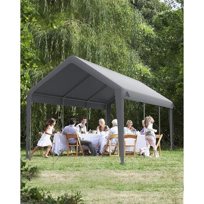 3.7 x 6 m Heavy-Duty Carport with Sidewalls