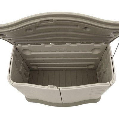 Double-Walled Outdoor Storage Chest, Weatherproof Resin Build