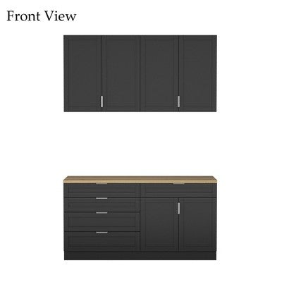 Workshop Storage Cabinet with Drawers, Shelves and Doors